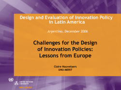 innovation policies - unu
