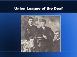 Union League of the Deaf - Creative