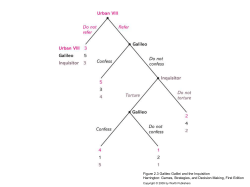 Figure 2.3 Galileo Galilei and the Inquisition Harrington: Games