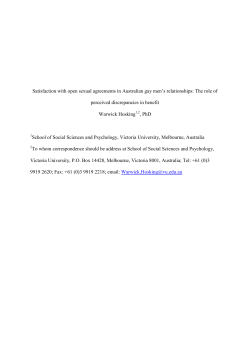 Satisfaction with open sexual agreements in