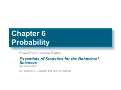 Chapter 6 Probability