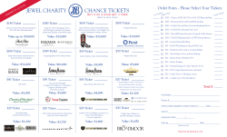 jewel charity chance tickets