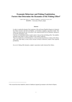 Economic Behaviour and Fishing Exploitation