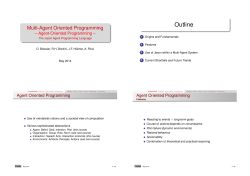 Agent-Oriented Programming - JaCaMo Project