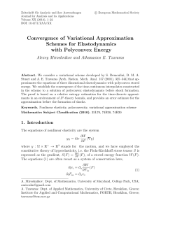 Convergence of Variational Approximation Schemes for
