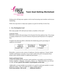 Team Goal-Setting Worksheet