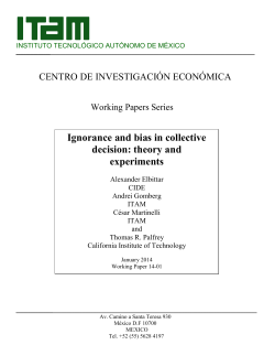 Ignorance and bias in collective decision: theory and experiments