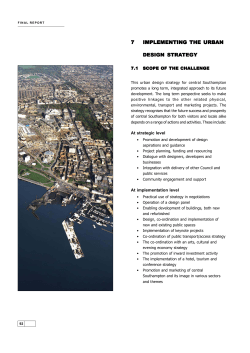 7 implementing implementing the urban design stra design strategy