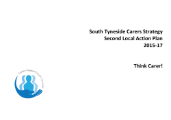 South Tyneside Carers Strategy Second Local Action Plan 2015