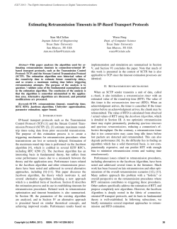 Estimating Retransmission Timeouts in IP-Based