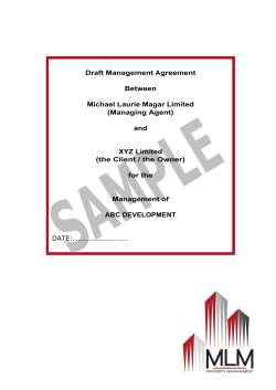 a Draft Management Agreement PDF
