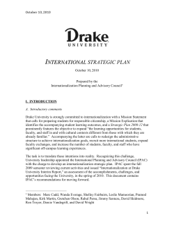 Internationalization Strategic Plan