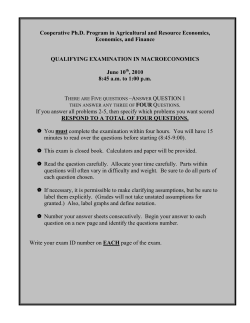 Cooperative Ph.D. Program in Agricultural and Resource Economics