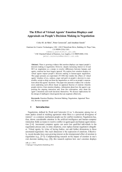 The Effect of Virtual Agents` Emotion Displays