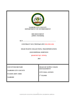 locational map and KAMUKUNJI characteristics