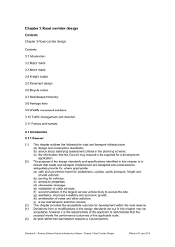 Infrastructure Design Planning Scheme Policy