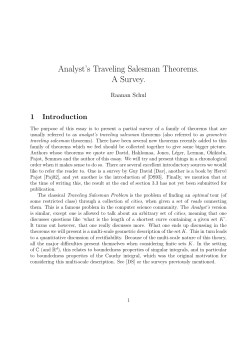 Analyst`s Traveling Salesman Theorems. A Survey.
