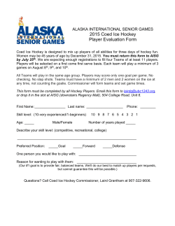 AISG-Hockey-Evaluation-2015 - Alaska International Senior