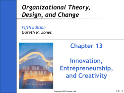 Chapter 13 Innovation, Entrepreneurship, and Creativity