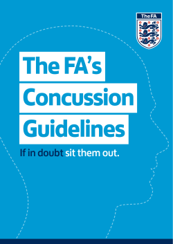 FA concussion guidelines