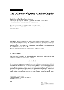 The diameter of sparse random graphs