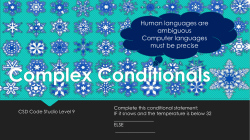 Complex Conditionals - Mrs-oc
