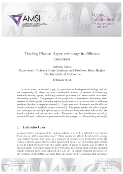 Trading Places: Agent exchange in diffusion processes