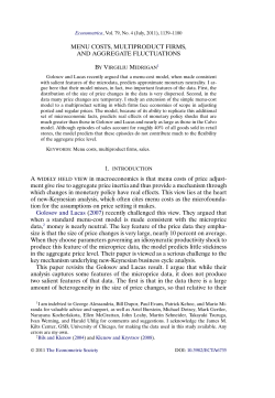 Menu Costs, Multiproduct Firms, and Aggregate Fluctuations