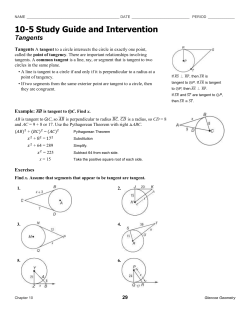 Tangents