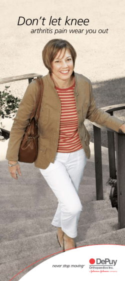 Total Knee Replacement Brochure