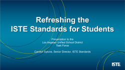 Refreshing the ISTE Standards for Students