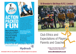 Club Ethics and Expectations of Players, Parents