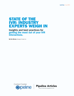 state of the ivr: industry experts weigh in