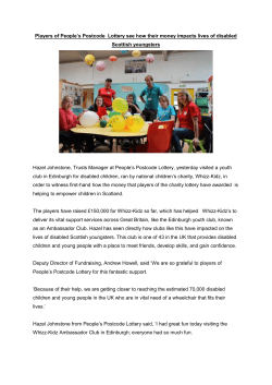 the press release - Whizz-Kidz