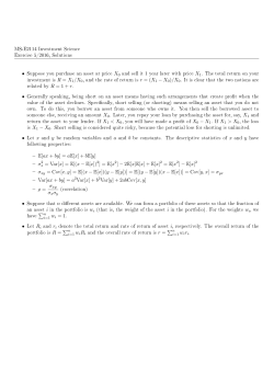 MS-E2114 Investment Science Exercise 5/2016