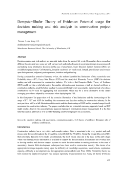 Dempster-Shafer Theory of Evidence