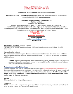 Parking Lot Sale - Ridgway Ouray Community Council