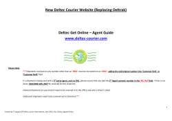 New Deltec Courier Website (Replacing Deltrak) Deltec Get Online