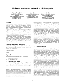 Minimum Manhattan network is NP