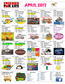 April 2017 Calendar
