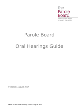Oral Hearings Guide