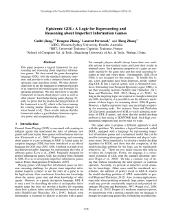 Epistemic GDL: A Logic for Representing and Reasoning