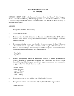 Notice of AGM 10 NOV 2016