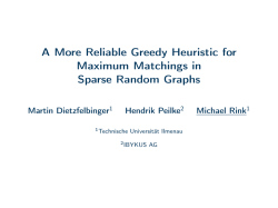 A More Reliable Greedy Heuristic for Maximum