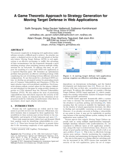 A Game Theoretic Approach to Strategy Generation