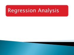 Regression Analysis