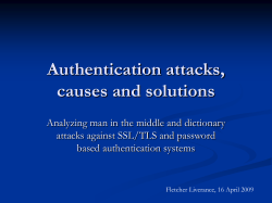 Preventing Authentication based attacks