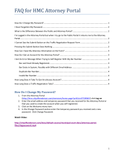 FAQ for Attorneys - City of Henderson