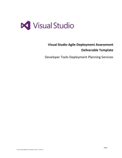 Phase 4 Visual Studio Agile Deployment Assessment