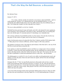 That`s the Way the Ball Bounces